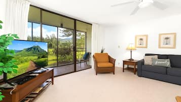 Condo (1 Bedroom) | Living area | TV