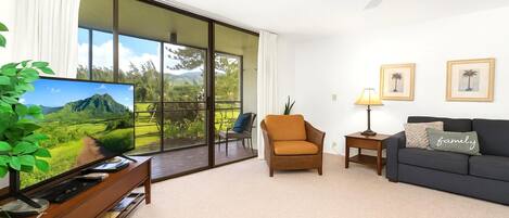 Condo (1 Bedroom) | Living area | TV