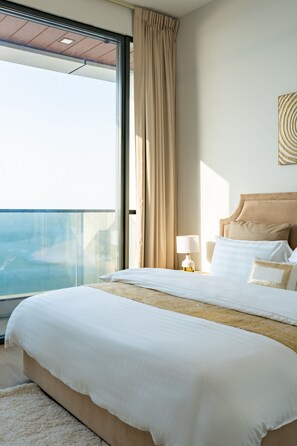 1 bedroom, WiFi, bed sheets - EXCLUSIVE, BEACH 1BR APARTMENT (Sharjah)