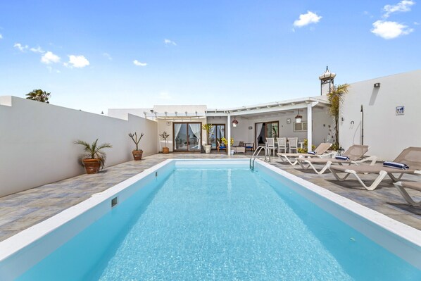 A heated pool
