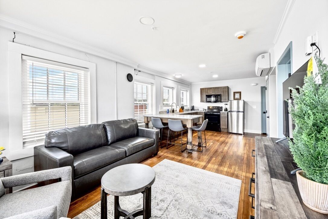 Luxe Private Getaway Steps to Main St & Riverfront!