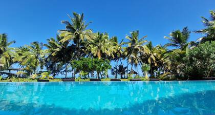 La villa Boraha :villa de standing avec piscine en première ligne sur la plage. 