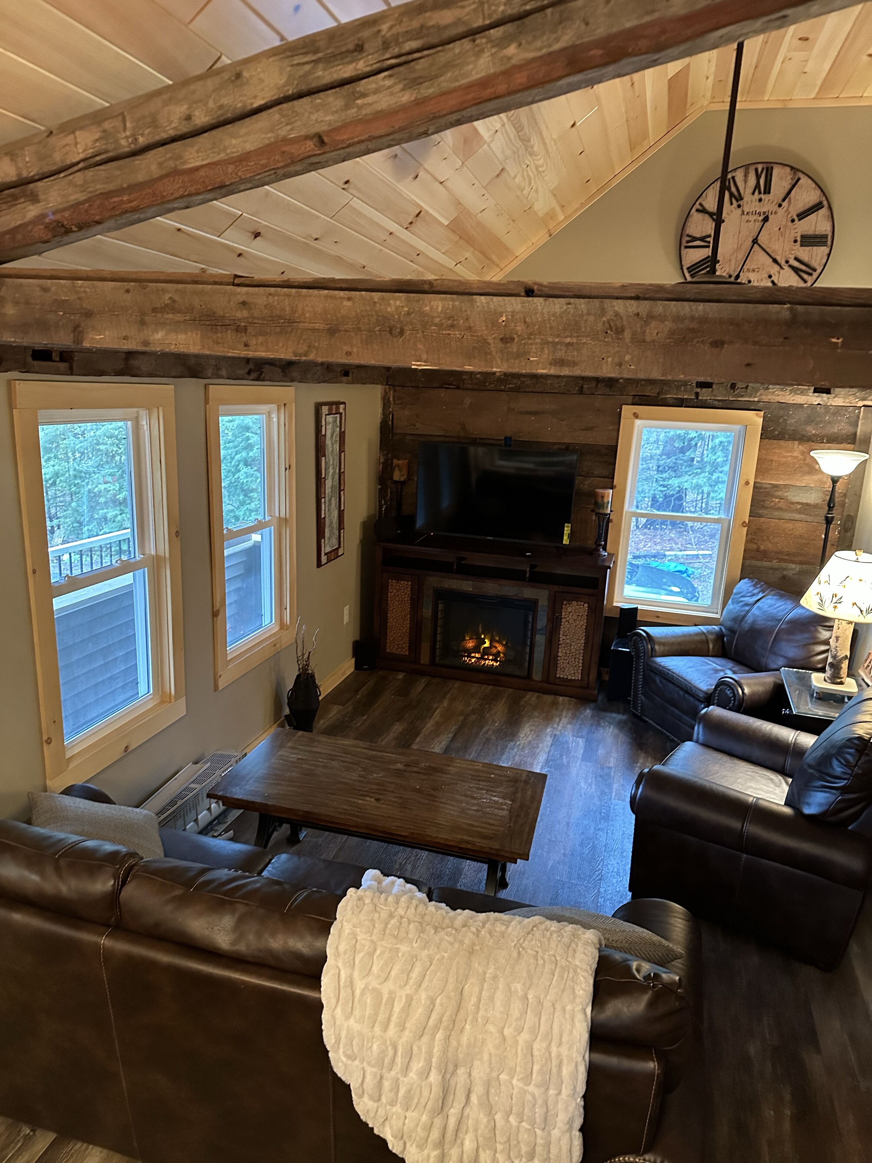 TV connectée, cheminée