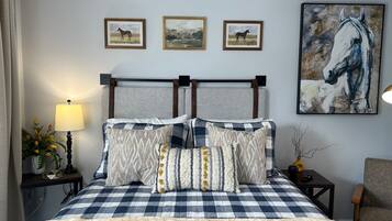 Premium bedding, memory-foam beds, individually decorated