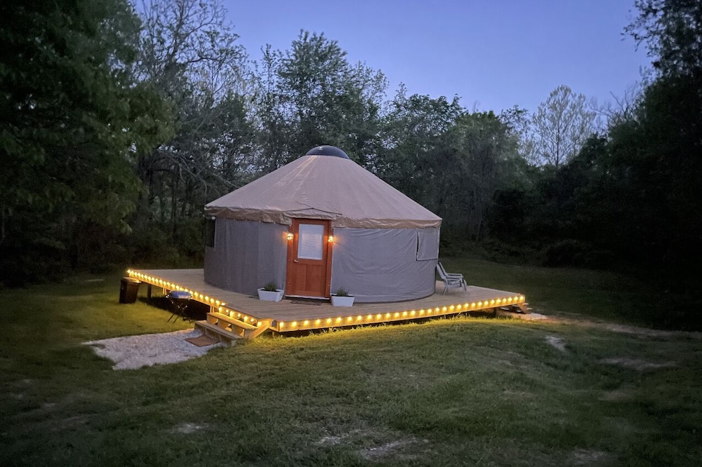 Pet friendly glamping in a private yurt with stunning 360° views by Forest