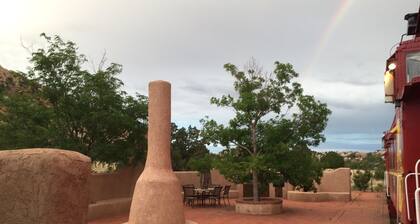 Private Villa with 3 Vintage Santa Fe Cabooses