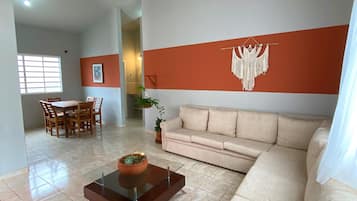 Flat-screen TV, ping pong