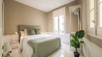 2 dormitorios, colchones viscoelásticos, tabla de planchar con plancha