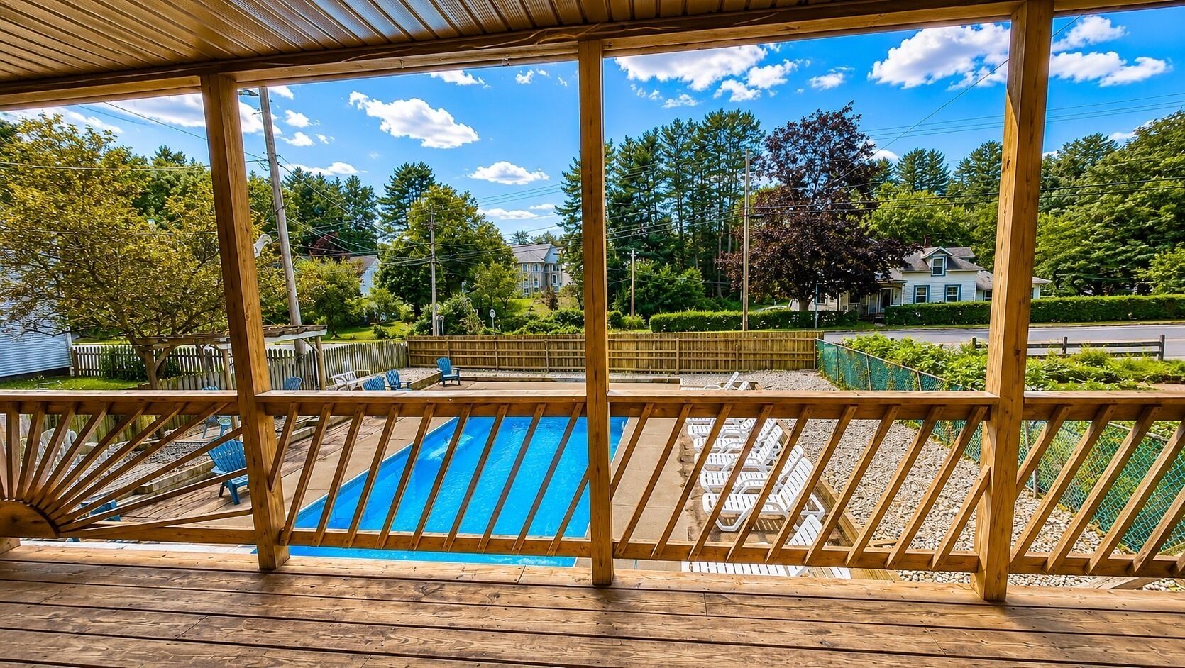 Standard Room, 2 Double Beds, Non Smoking, Pool View | View from room