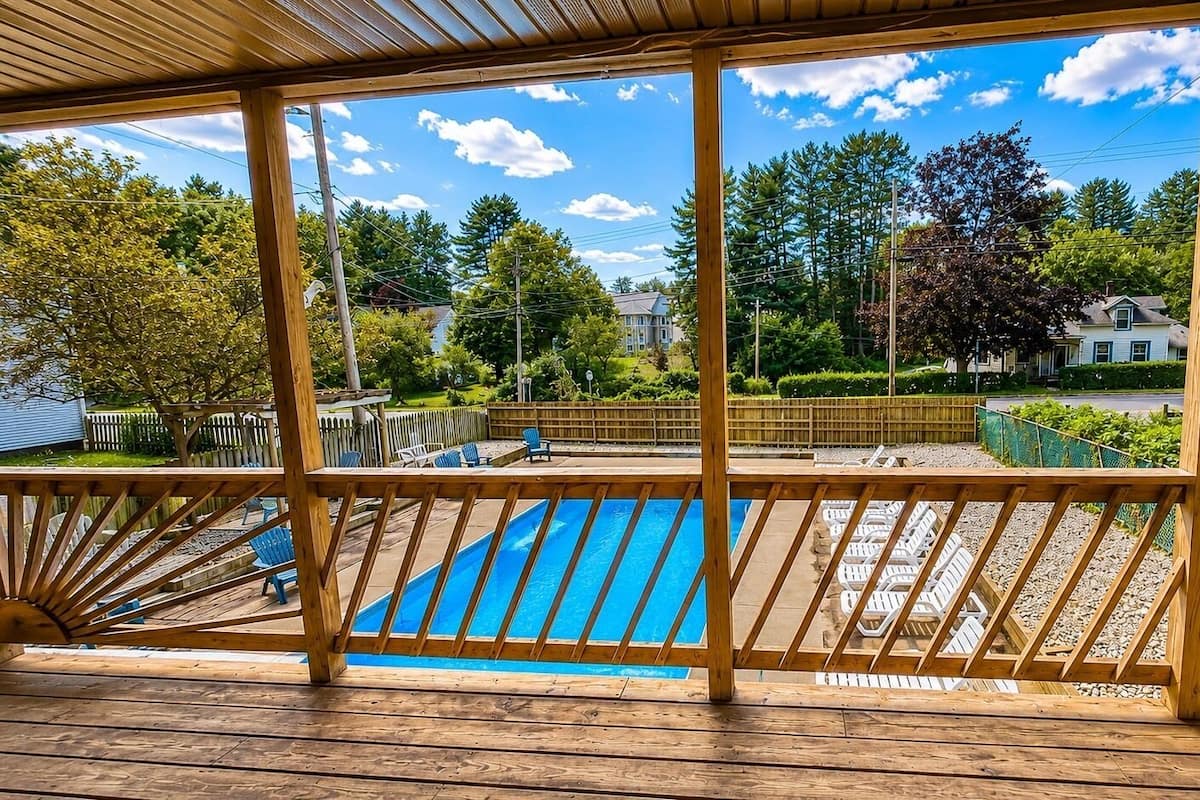 Standard Room, 2 Double Beds, Non Smoking, Pool View | View from room
