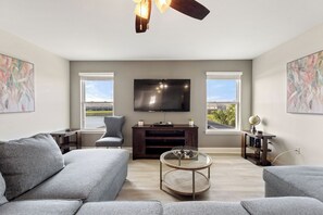 Smart TV, foosball, offices