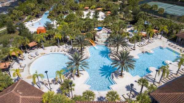 A heated pool