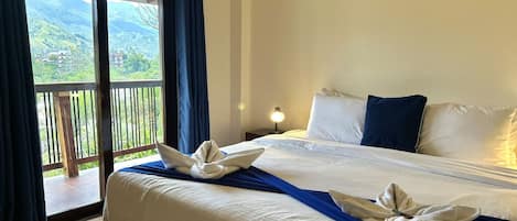 1 habitación y ropa de cama de alta calidad