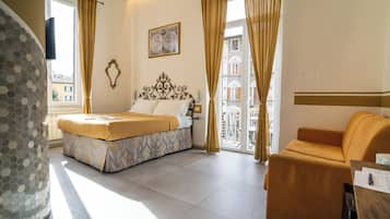 Luxury Quadruple Room | Premium bedding, pillowtop beds, in-room safe, individually decorated