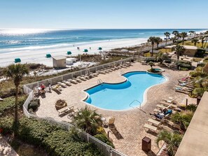 Outdoor pool, a heated pool - 🏖️ ☀️Summer’s Calling!! Stunning oceanfront Views! Heated Pool & Hot Tub 🐬🌊 (Destin)