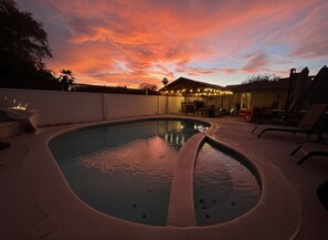 Outdoor pool - 4BR, 2-house compound close to UA, Downtown Tucson (Tucson)