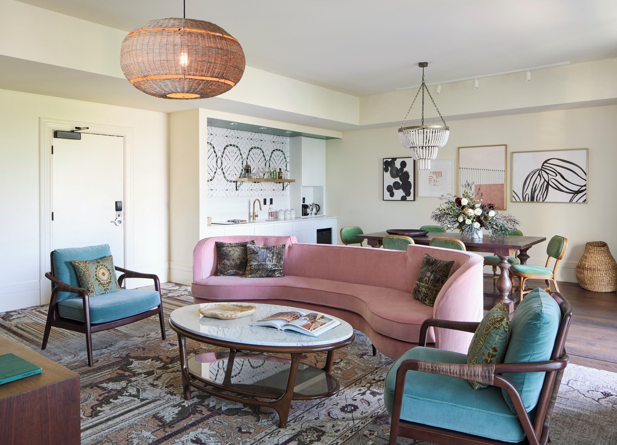 Superior Suite, Multiple Beds (Aster Two Bedroom Suite) | Living area | 55-inch Smart TV with cable channels, TV, stereo