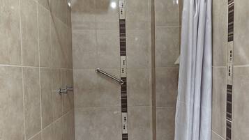 Superior Room, 1 Double Bed, Mountain View | Bathroom | Shower, soap, toilet paper