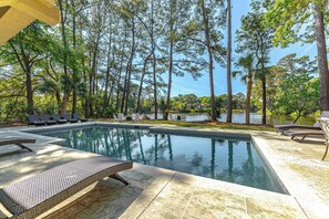 Pool - Luxe Waterfront Family Retreat w/ Pool, Game Room/Theater, Concierge Services, Bikes (Hilton Head Island)