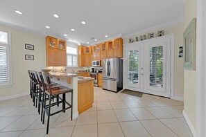 Fridge, microwave, oven, stovetop - Memory Maker II~Modern Home in Seagrove Beach 30a~ Trails, beach gear, and more! (Santa Rosa Beach)