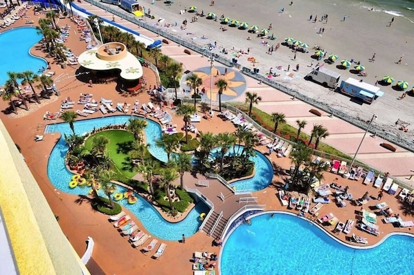 Indoor pool, outdoor pool