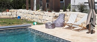 Holiday Apartment "Glüxnest" with Private Terrace, Shared Garden, Sauna and Wi-Fi