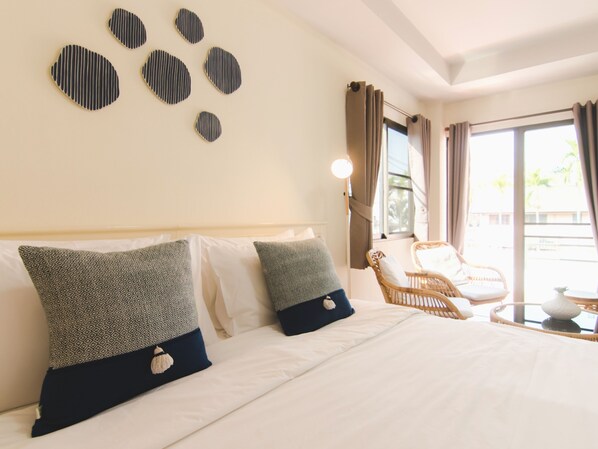 Deluxe Double Room, 1 Queen Bed | Blackout drapes, iron/ironing board, free WiFi - The Social Club Coliving & Coworking (Chiang Mai)