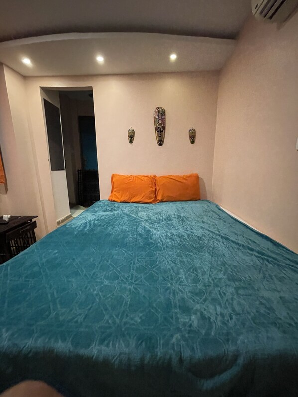 1 غرفة نوم وواي فاي وملاءات أسرّة