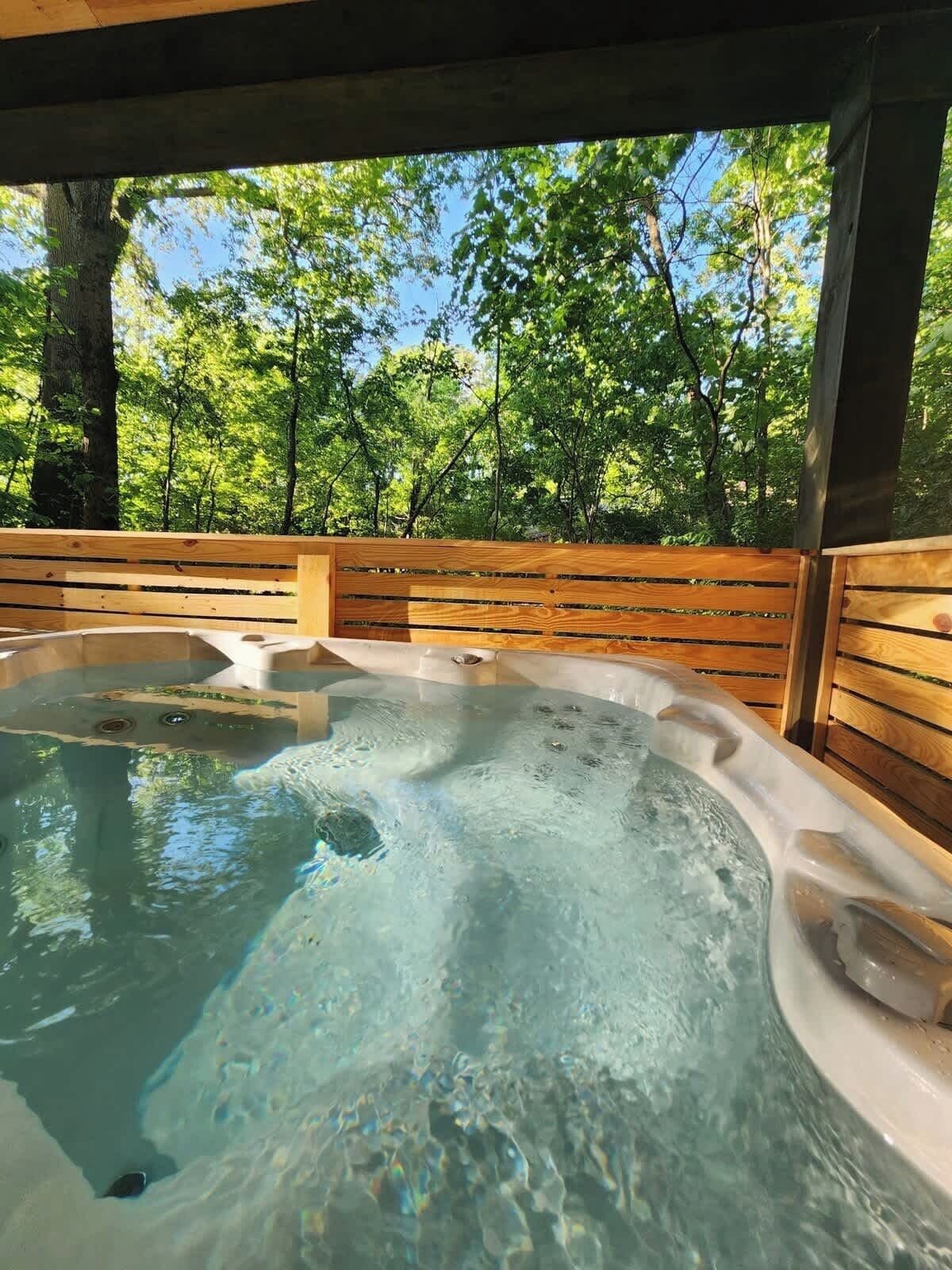 Bain à remous extérieur