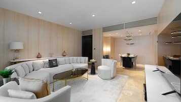 Deluxe Apartment, 1 Bedroom | Living area