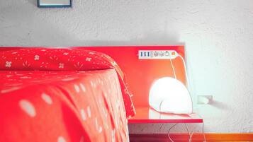 1 bedroom, desk, iron/ironing board, bed sheets