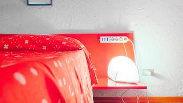 1 bedroom, desk, iron/ironing board, bed sheets