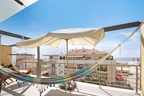 Ferienwohnung 'Cantinho Da Praia Da Barra' mit Meerblick, Gemeinschaftspool und WLAN