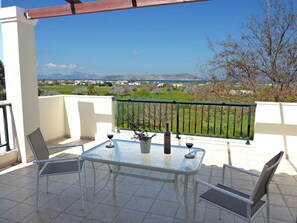 Outdoor dining - Panoramic Sea View Villa 3BR 4 Min to Beach (Kos)