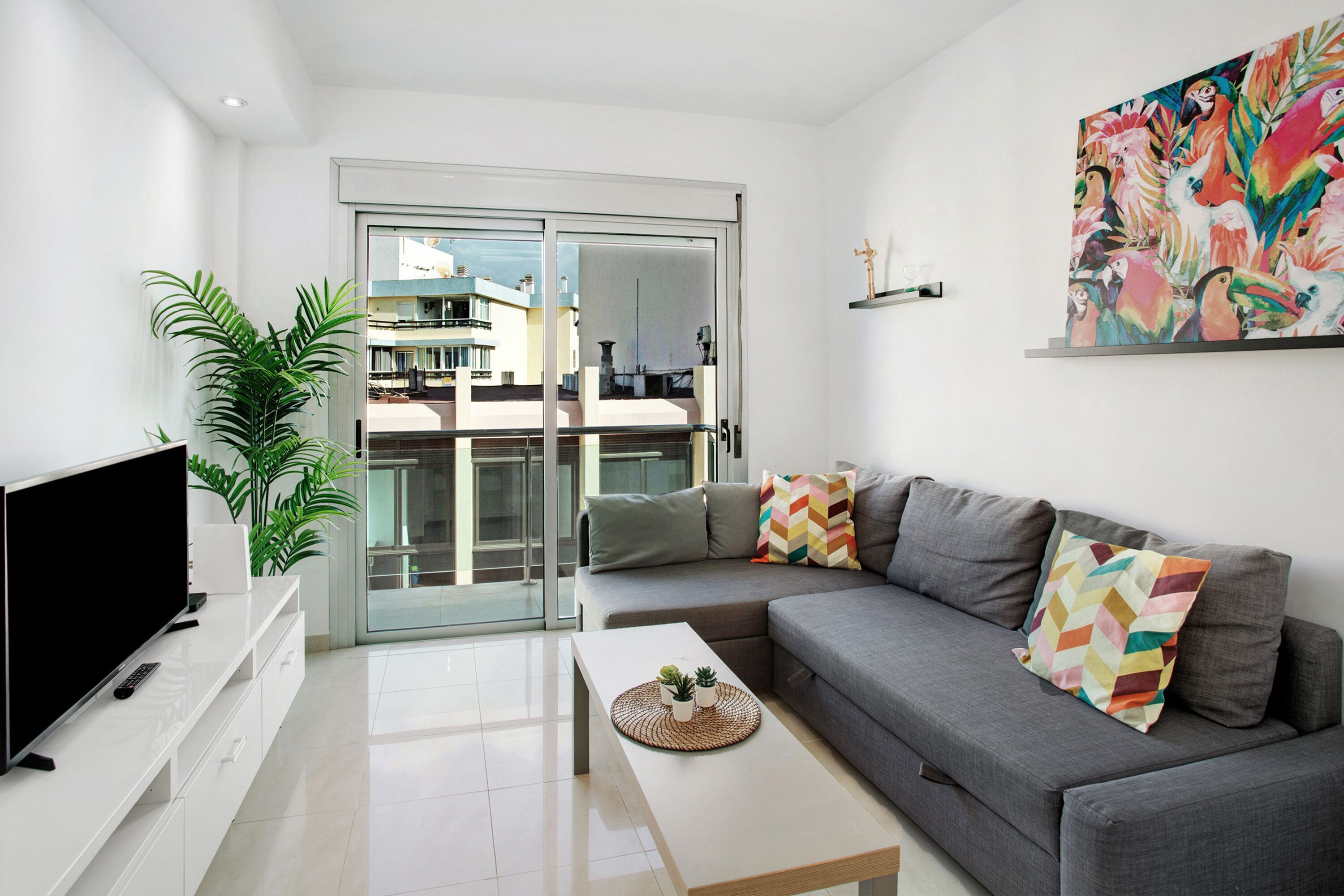 Holiday Apartment 'Articel Costa Alegre' with Partial Sea View, Balcony and Wi-Fi