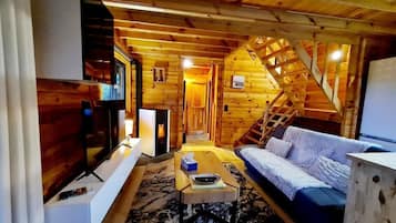 Télévision, cheminée