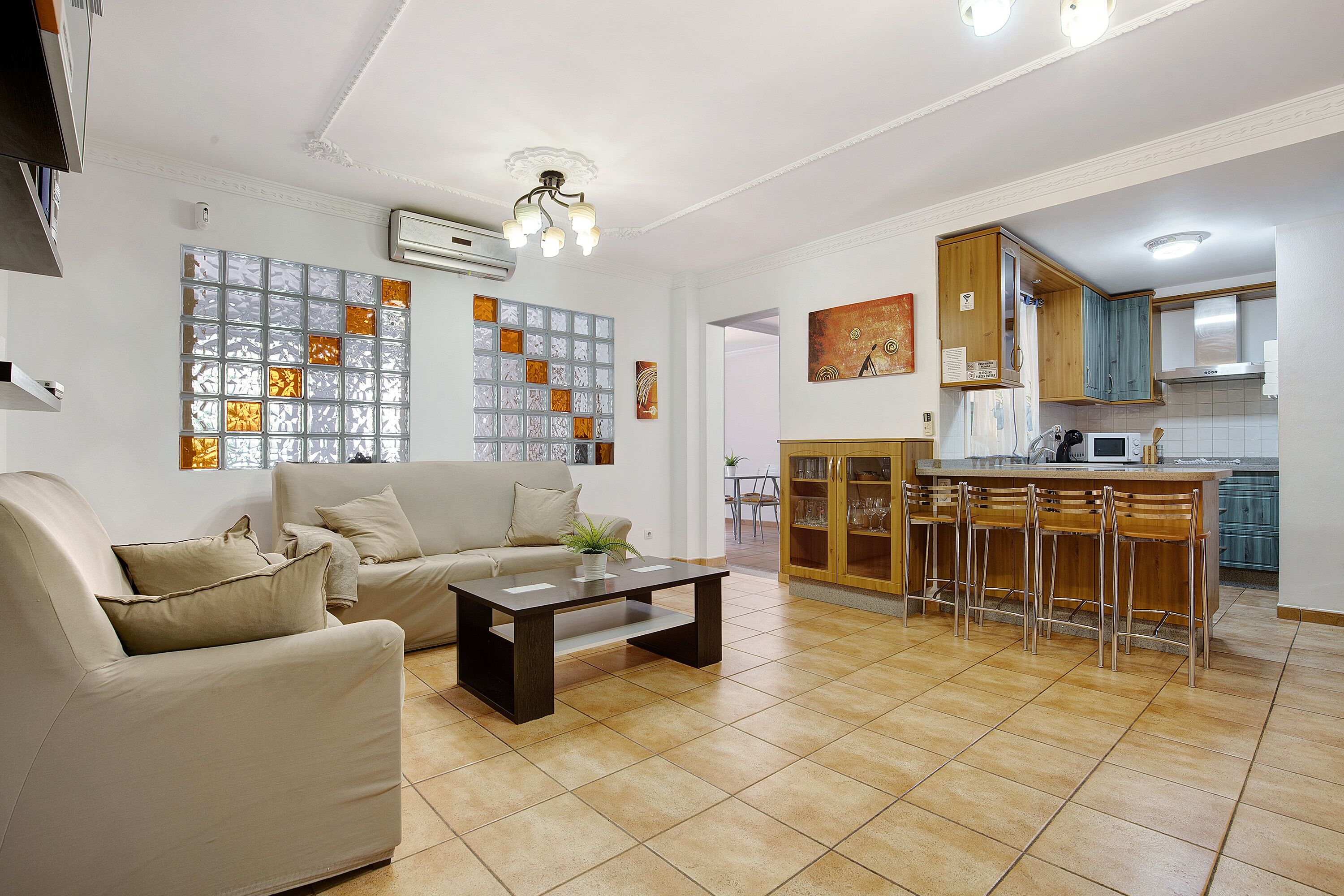 TV, DVD player, stereo