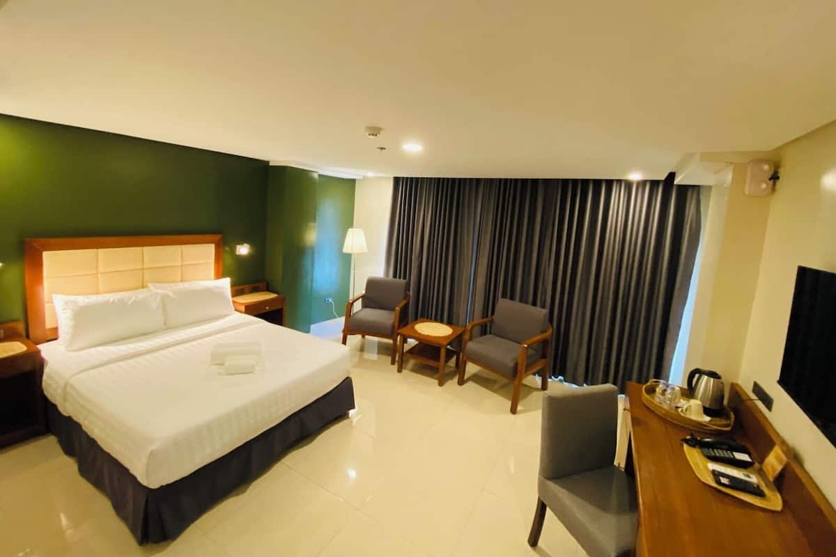 华丽双床房 | 办公桌、遮光窗帘、熨斗/熨板、免费 WiFi