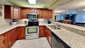 Private kitchen - Emerald Isle #300 | Balcony Views, Pool Access, Near Area Dining & Fun! (Fort Walton Beach)