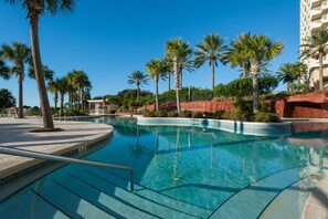 Pool - Luau 6210 - wrap around balcony, easy walk to beach, New to Rental (Miramar Beach)