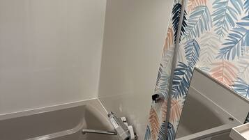 Hair dryer, soap, shampoo