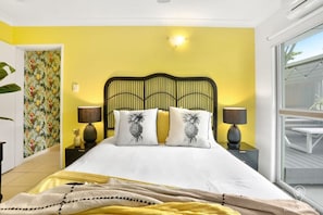 2 bedrooms, iron/ironing board, travel crib, free WiFi