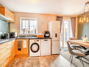 Dishwasher, highchair, mixer, freezer