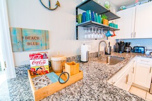 Fridge, microwave, oven, stovetop - Hot Days, Cool Savings 20% OFF!!! Across the Street w/ Gulf Views (St. George Island)