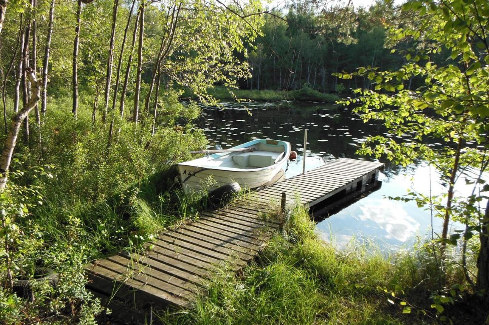boat at the near lake