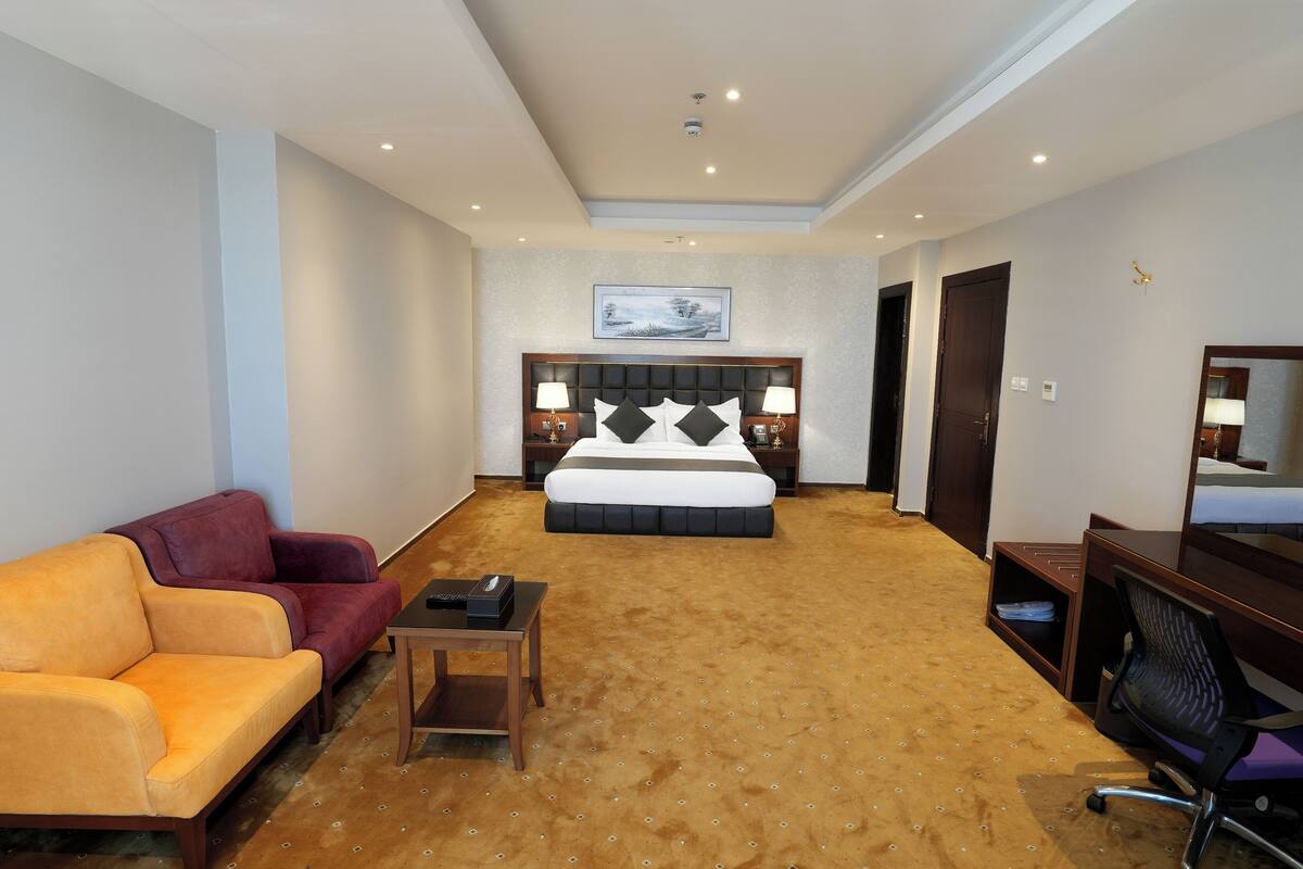 Apartment One Bed Room Two Toilets-Balcony | Mısır pamuklu çarşaf takımı, kaliteli yatak takımı 