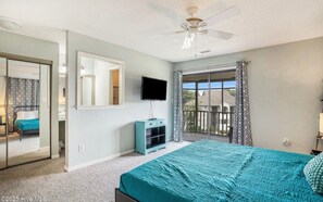 2 bedrooms, desk, iron/ironing board, travel cot