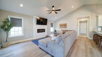 TV connectée, cheminée