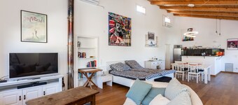 Large loft apartment in a quiet area only 8 minutes to the beach promenade