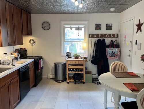 Cozy Condo, walk to town, private and bright